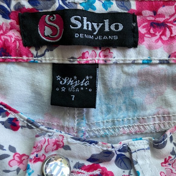 Shylo Perfect Summer Floral Jeans in Size 7 Made in the USA - Picture 5 of 10